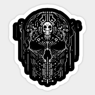 tekno skull Sticker